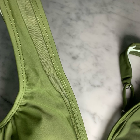 NWT Cupshe khaki bikini with mesh details size Small - Picture 4 of 8